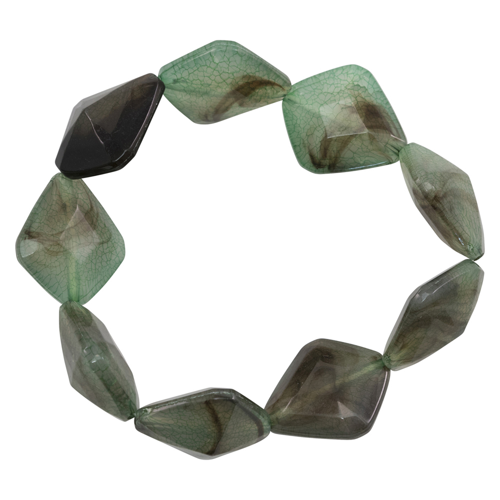 Advantus • Assemblage bracelet x1 Acrylic jadeite