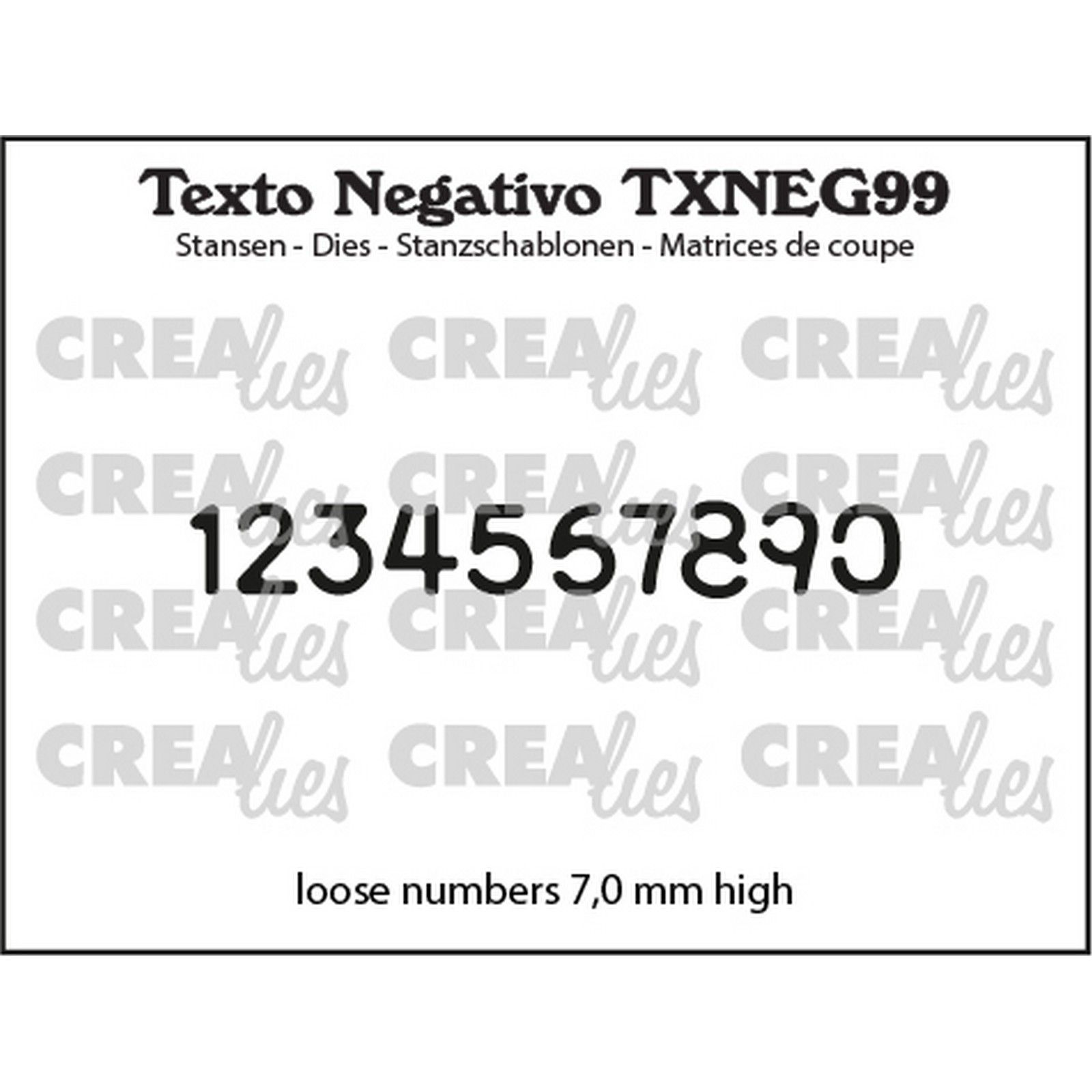 Crealies • Texto Cutting Die Numbers