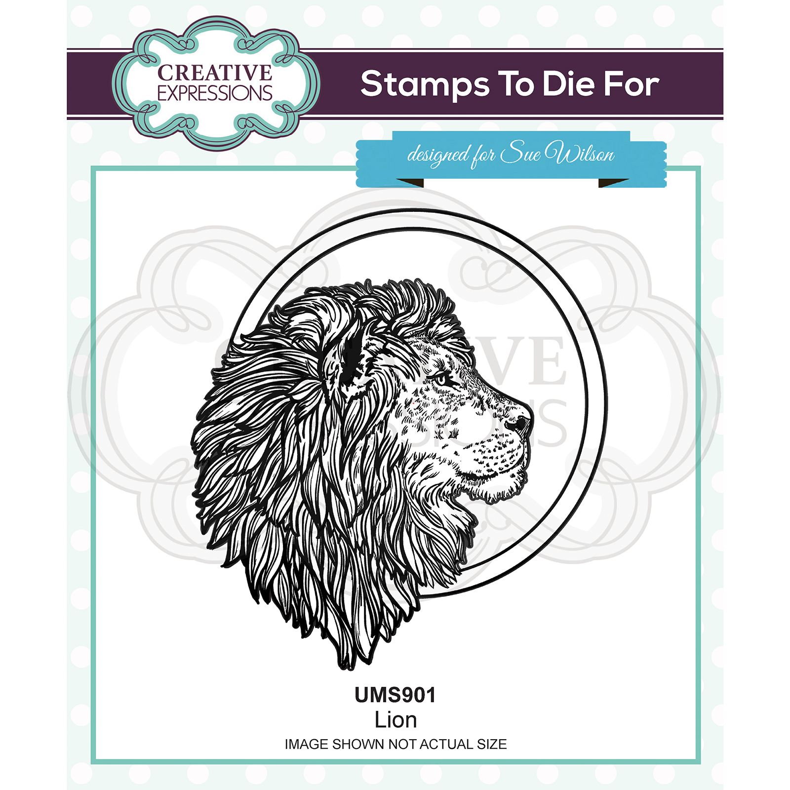Creative Expressions • Pre cut stamp Leeuw