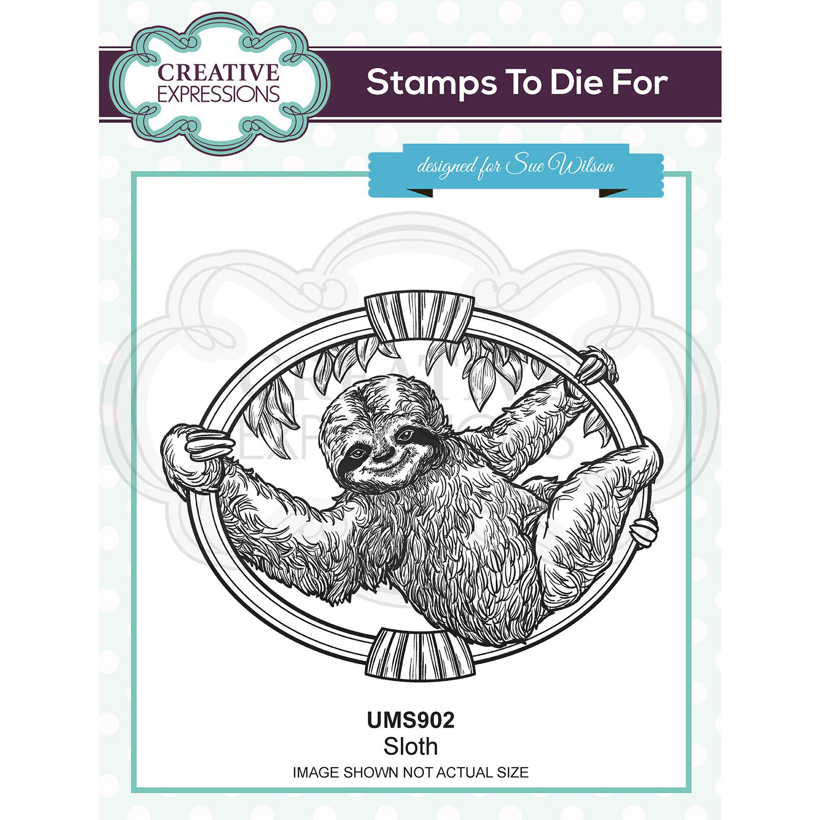 Creative Expressions • Pre cut stamp Sloth