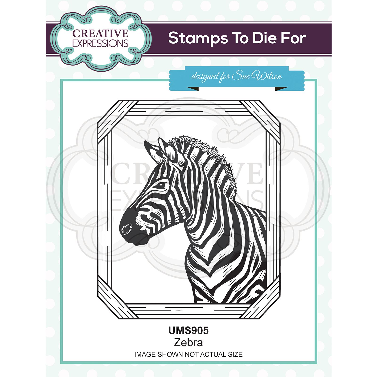 Creative Expressions • Pre cut stamp Zebra