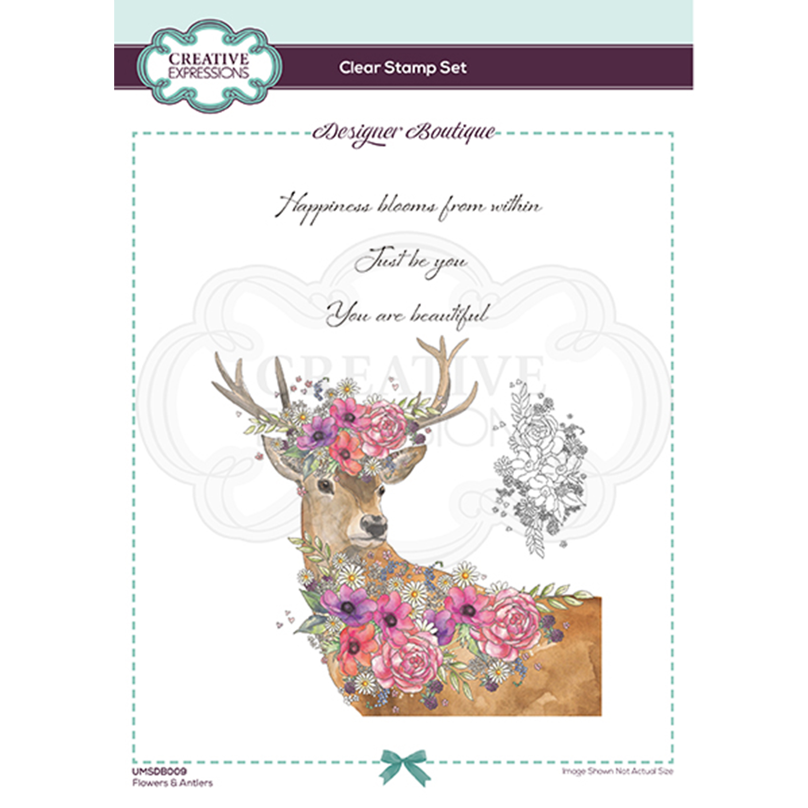 Creative Expressions • Clear stamp Flowers & Antlers