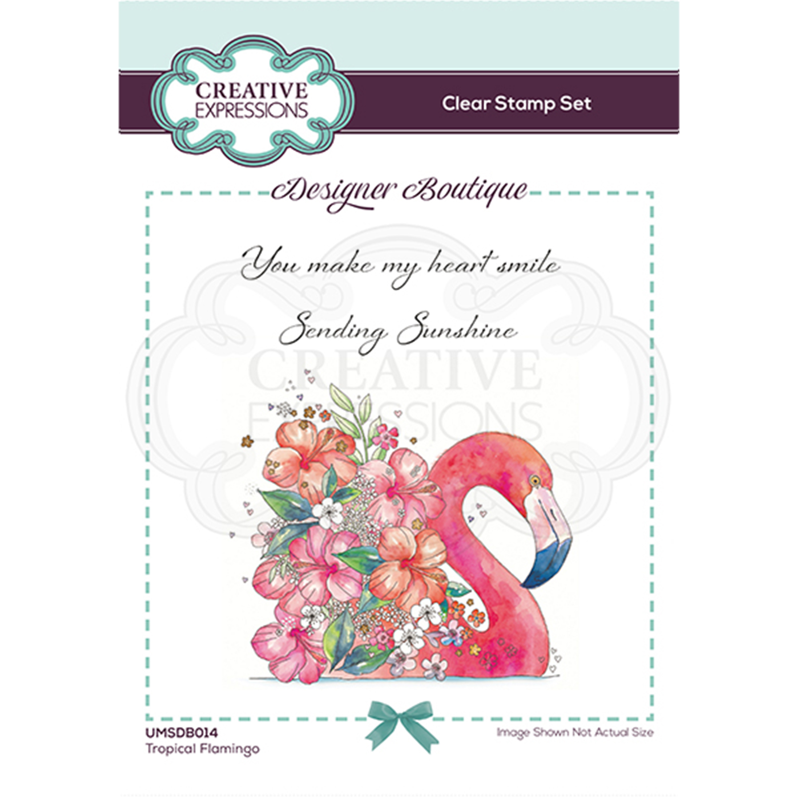 Creative Expressions • Tropical flamingo A6 clear stamp