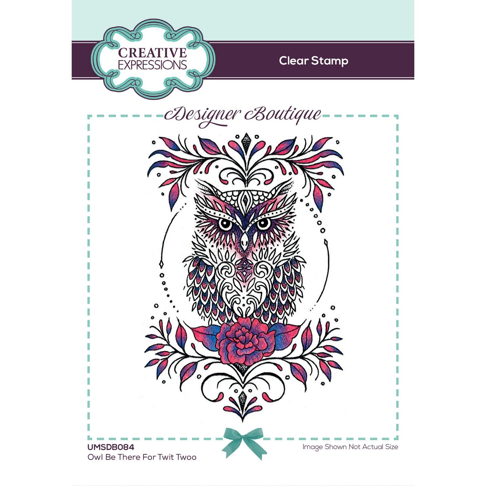 Creative Expressions • Designer boutique collection clear stamp set Owl be there for twit twoo A6