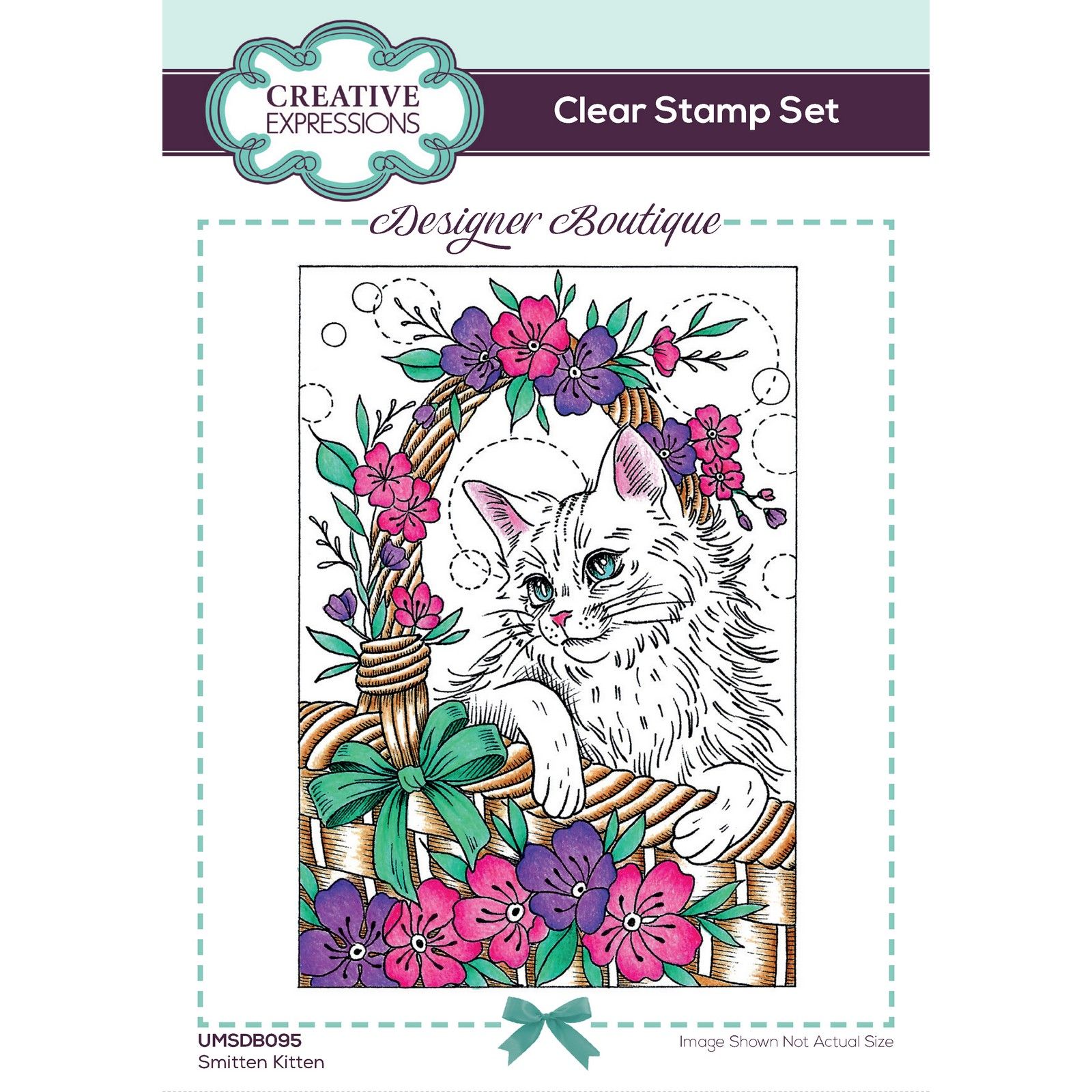 Creative Expressions • Designer boutique clear stamp set Smitten kitten 14,8x10,5cm