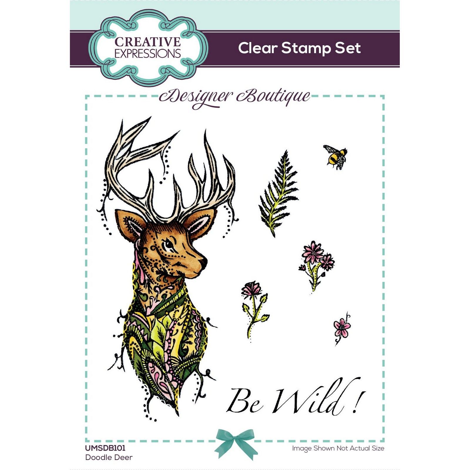 Creative Expressions • Designer Boutique Clear Stamp Set Doodle Deer 15,24x10,16cm