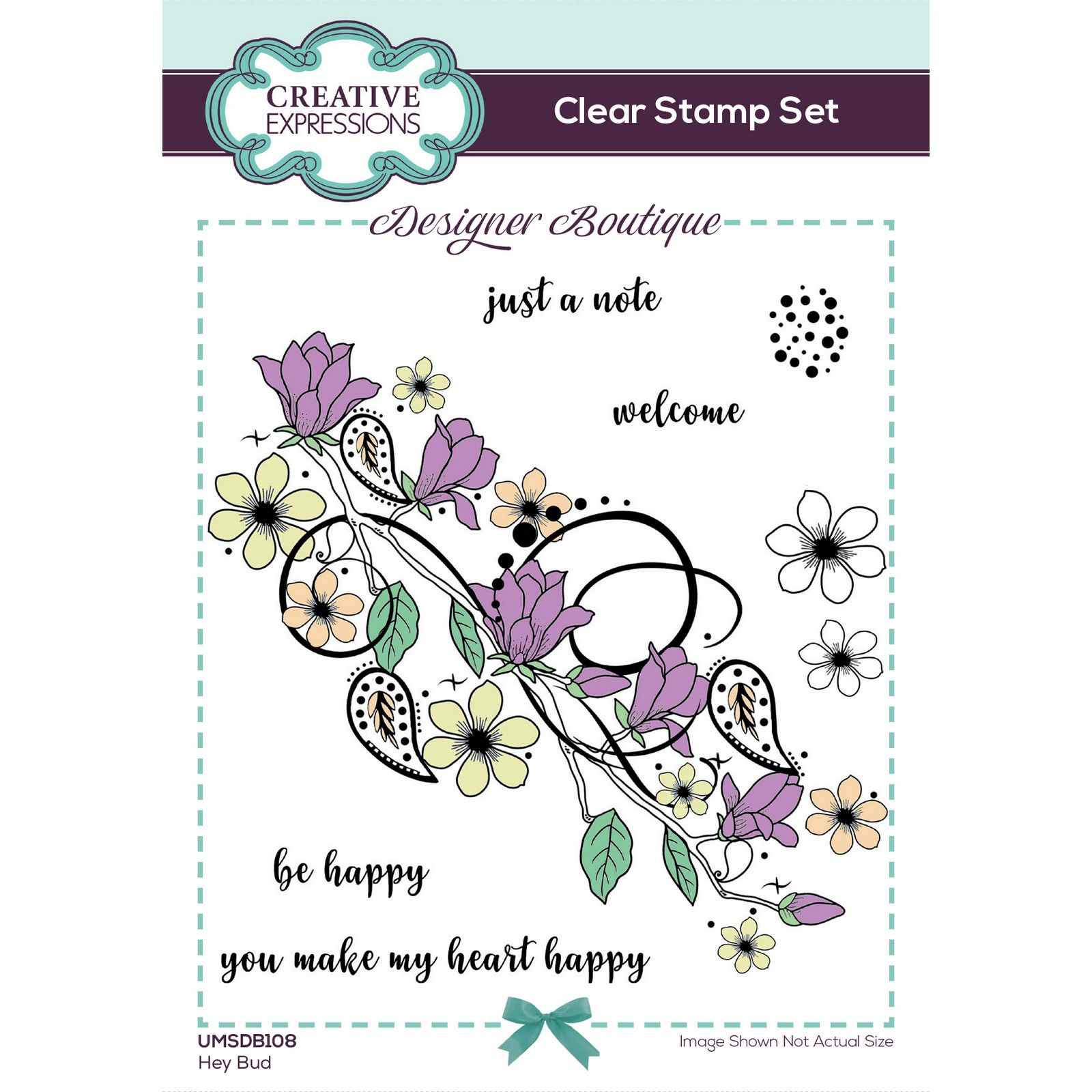 Creative Expressions • Designer Boutique Clear Stamp Set Hey Bud 15,2x10,16cm