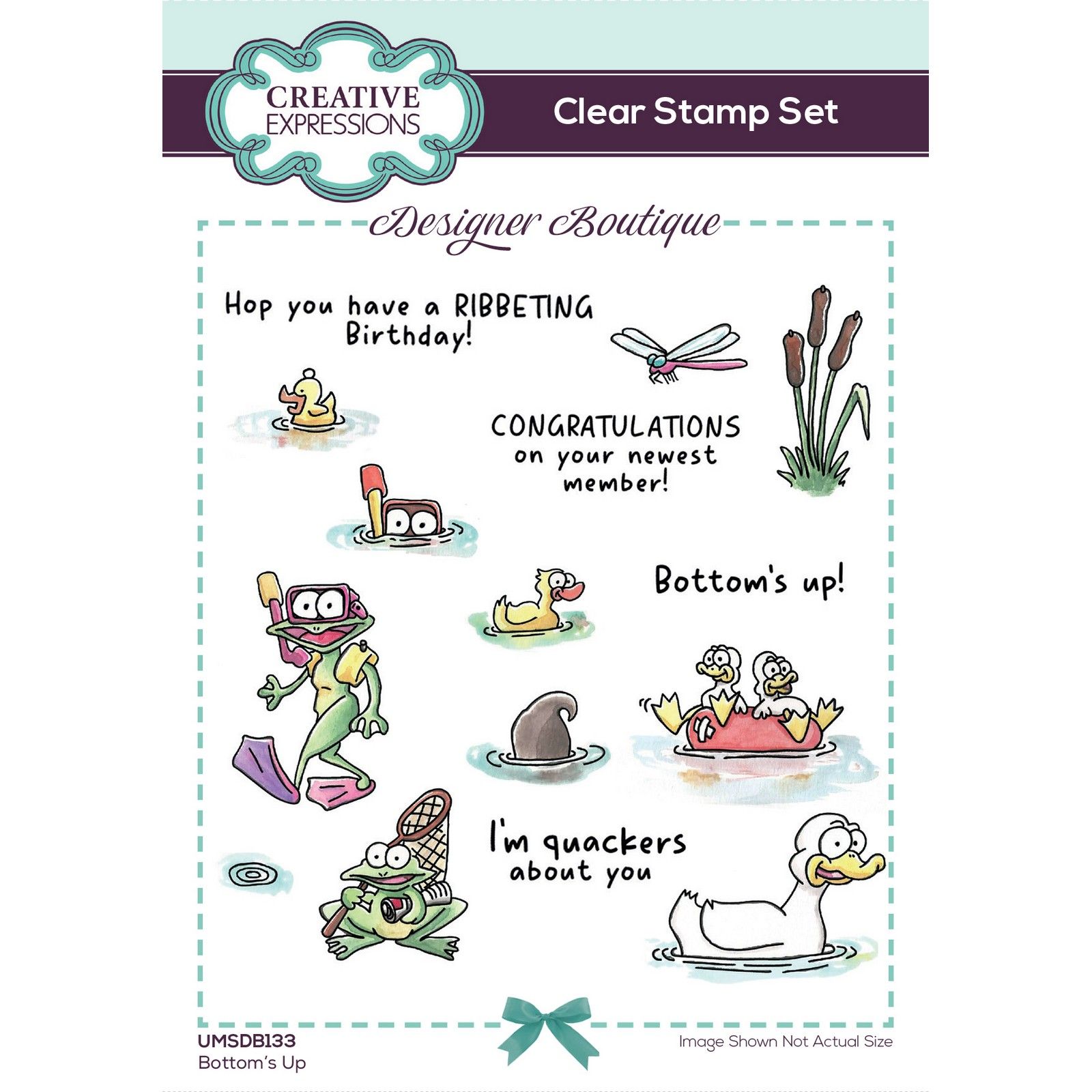 Creative Expressions • Designer Boutique Clear Stamp Set Bottom's Up