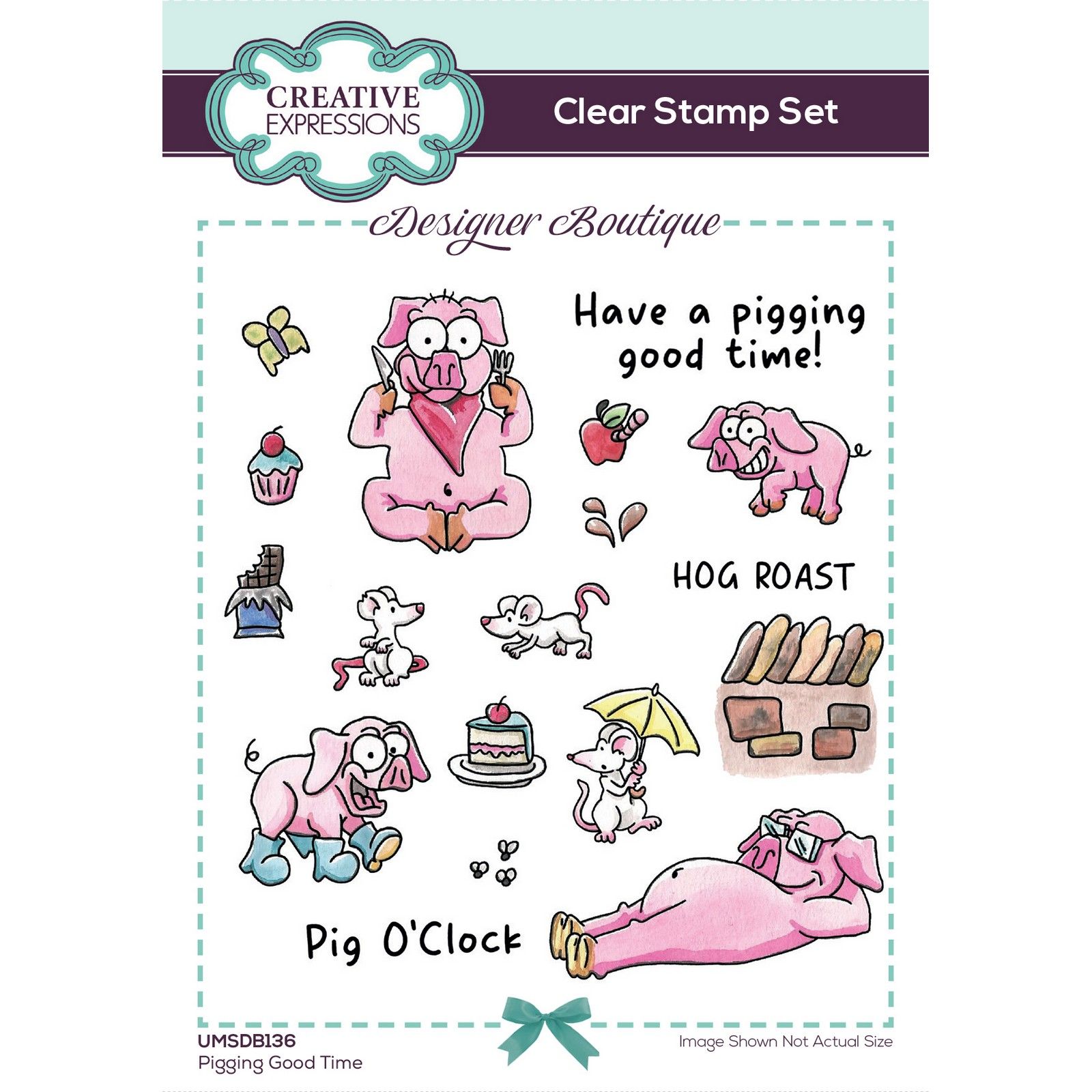 Creative Expressions • Designer Boutique Clear Stamp Set Pigging Good Time