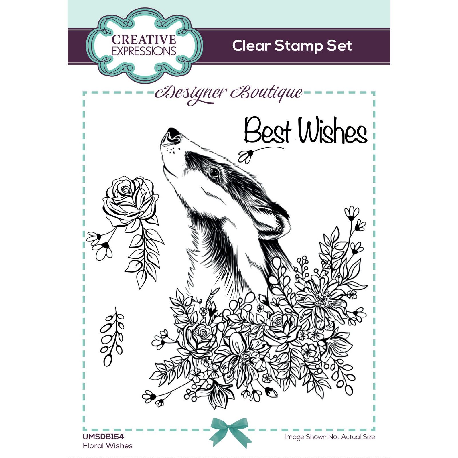 Creative Expressions • Designer Boutique Clear Stempels Floral Wishes