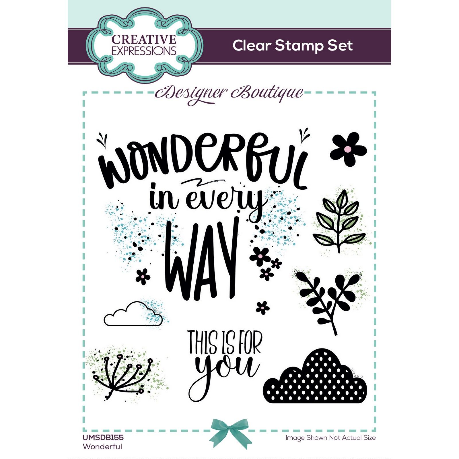 Creative Expressions • Designer Boutique Clear Stempels Wonderful 