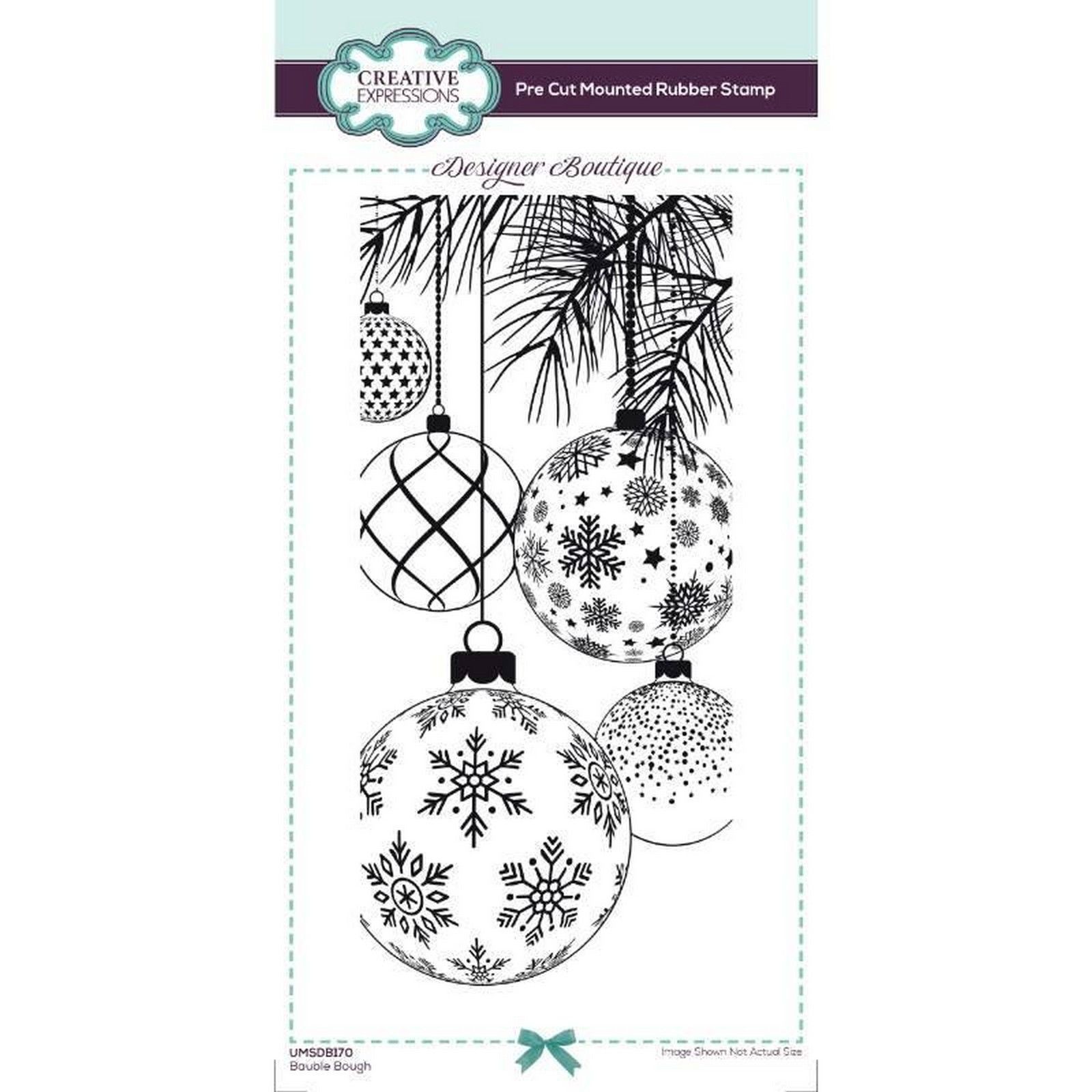 Creative Expressions • Designer Boutique Pre Cut Stamp Bauble Bough 10,16x20,8cm