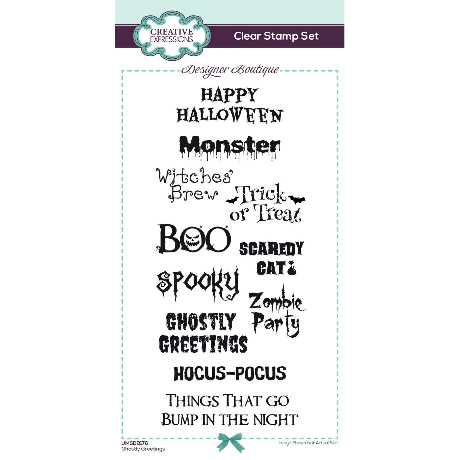 Creative Expressions • Designer Boutique Clear Stempels Ghostly Greetings