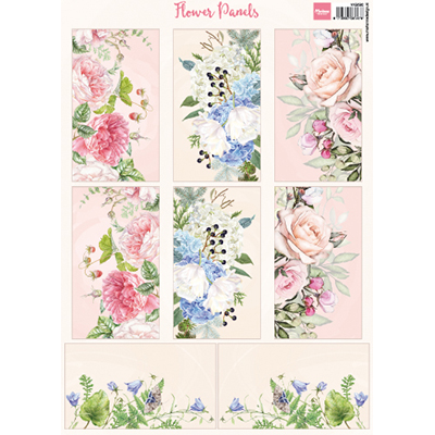 Marianne Design • Panneaux de fleurs de découpage