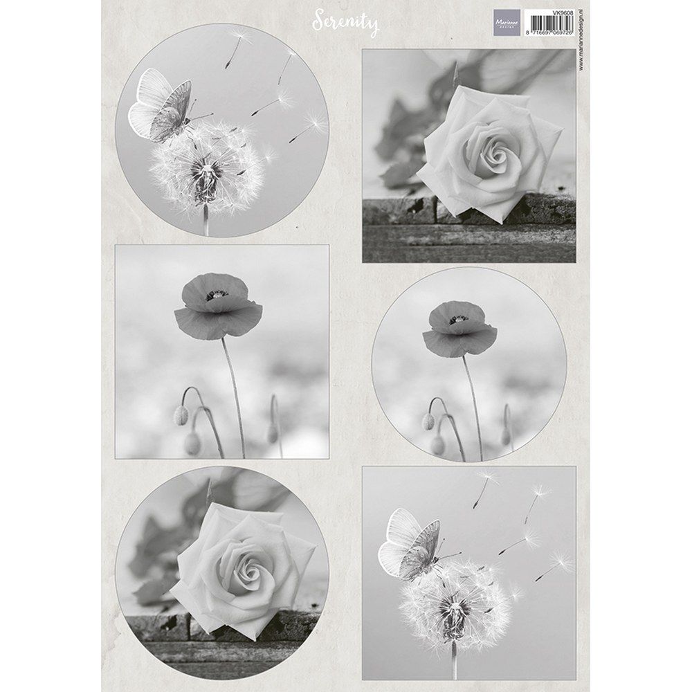 Marianne Design • Decoupage Serenity Flowers