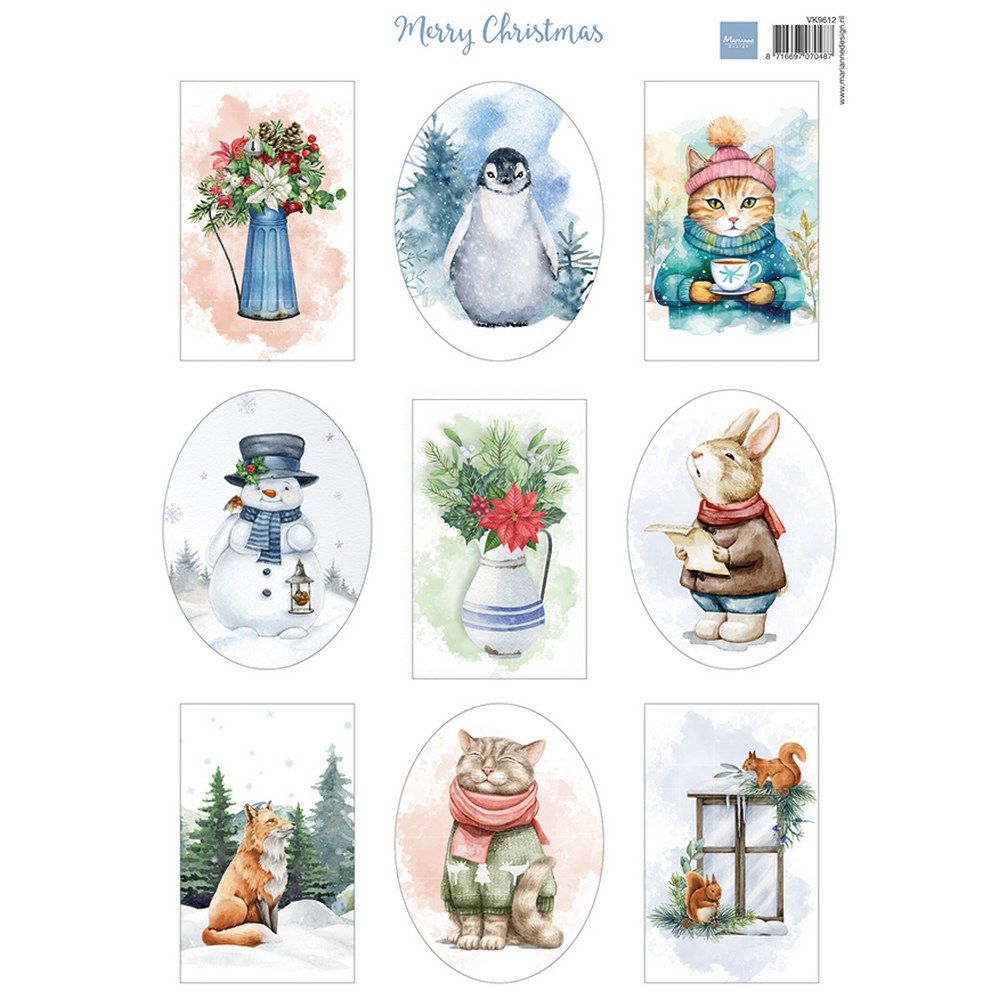 Marianne Design • Decoupage Merry Christmas