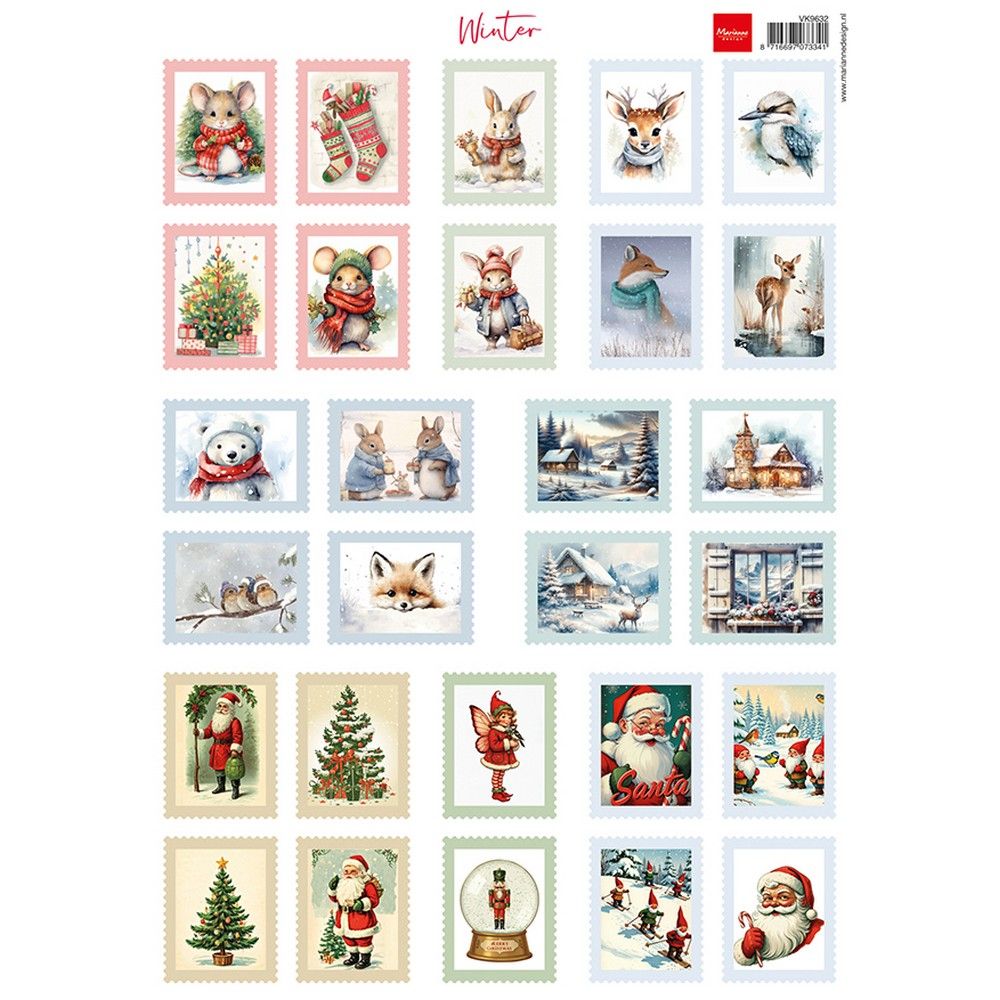 Marianne Design • Cutting Sheet Winter Stamps