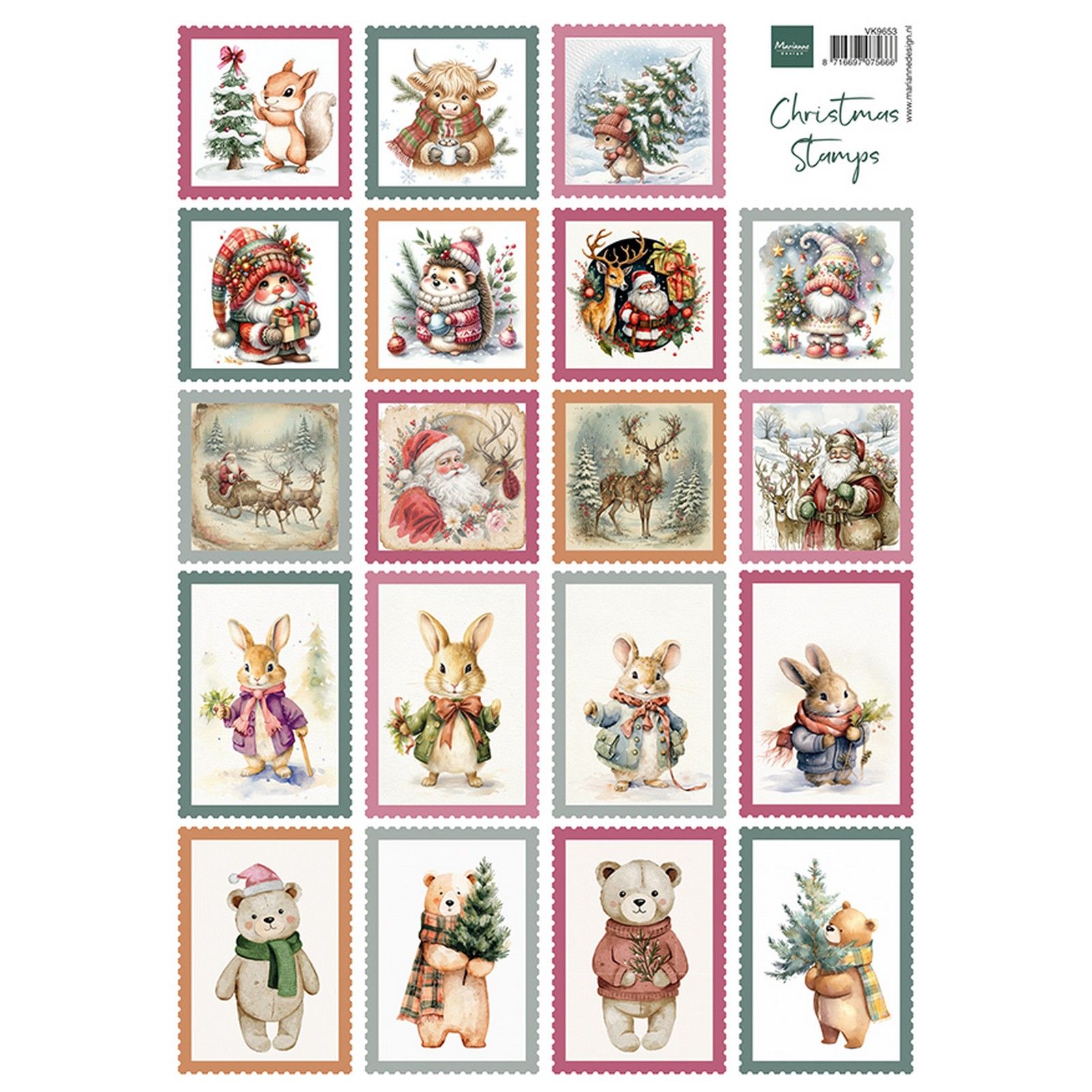Marianne Design • Die Cuts Christmas Stamps