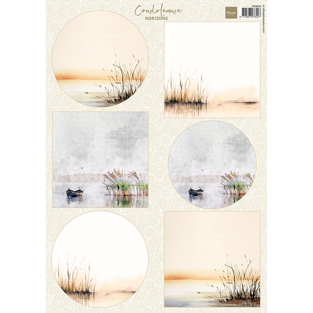 Marianne Design • Knipvellen Condoleance Horizons A4