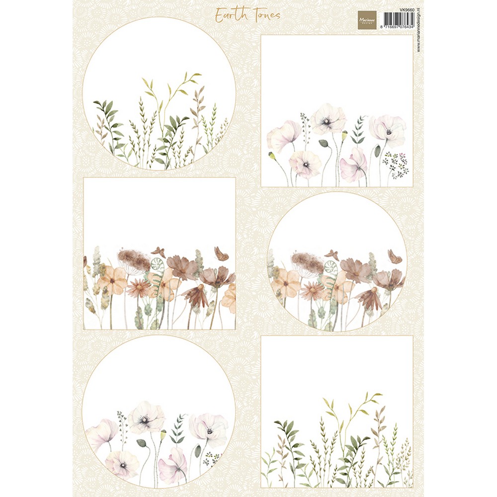 Marianne Design • Knipvellen Earth Tones A4