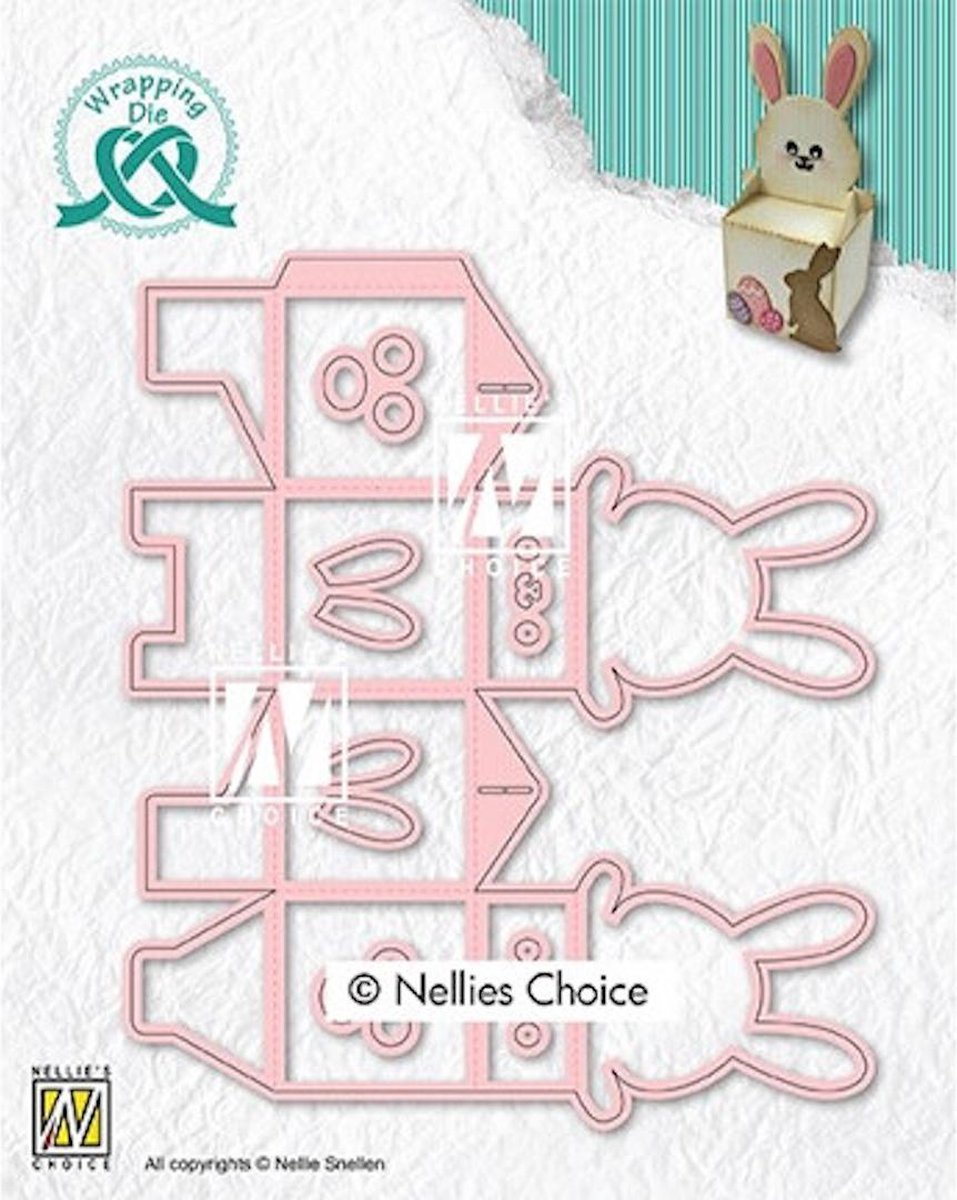 Nellie's Choice • Wrapping Dies Coniglietto di Pasqua Scatola 7pz