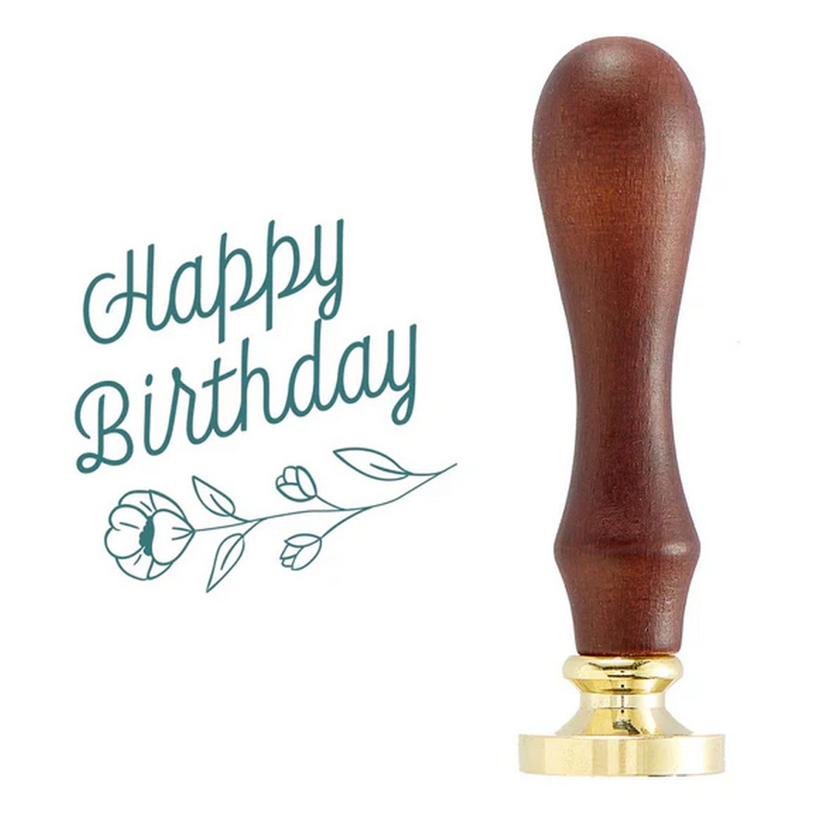 Spellbinders • Sello de Lacre Happy Birthday Floral 3,2x4,3x14cm
