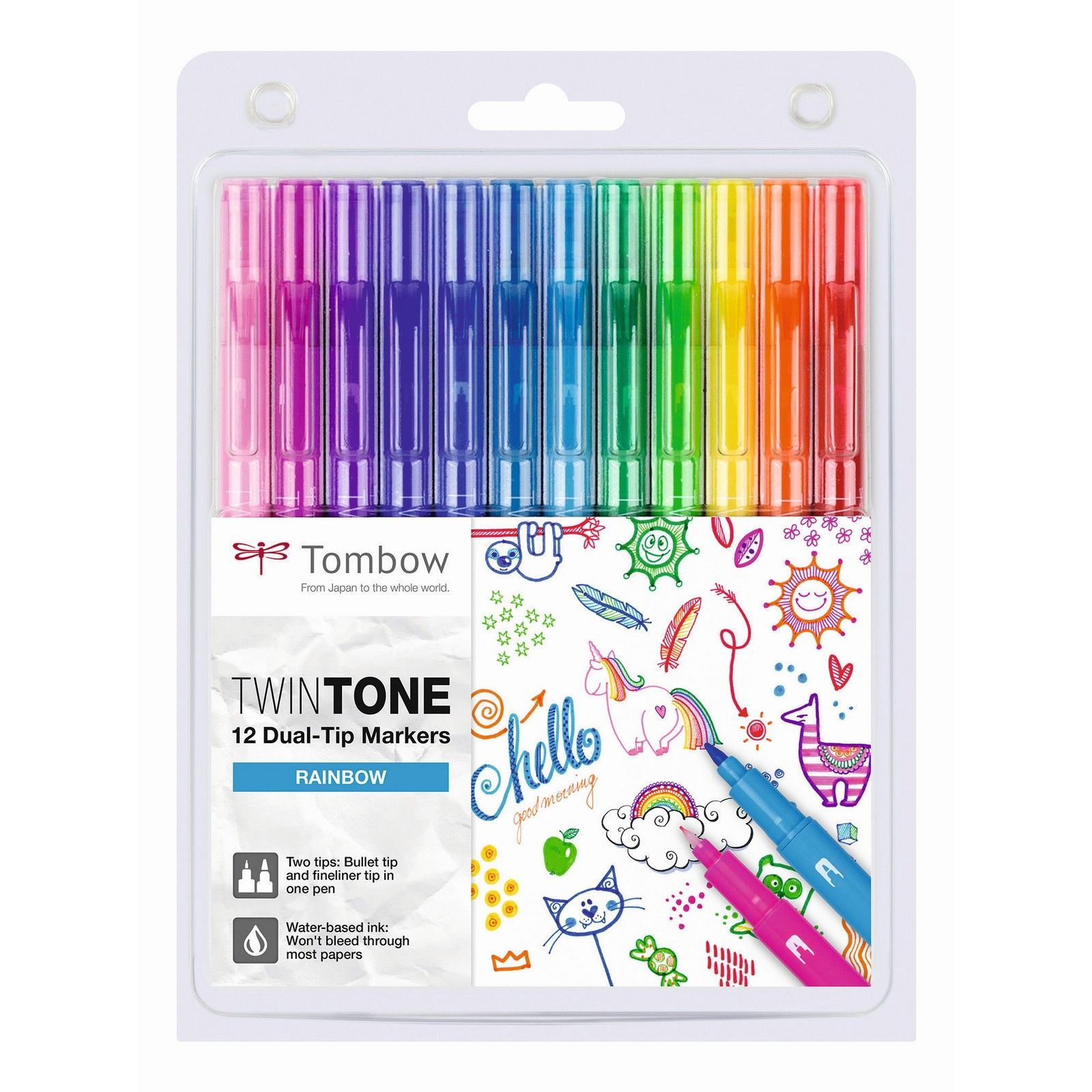 Tombow • TwinTone set de 12 Rainbow Colors
