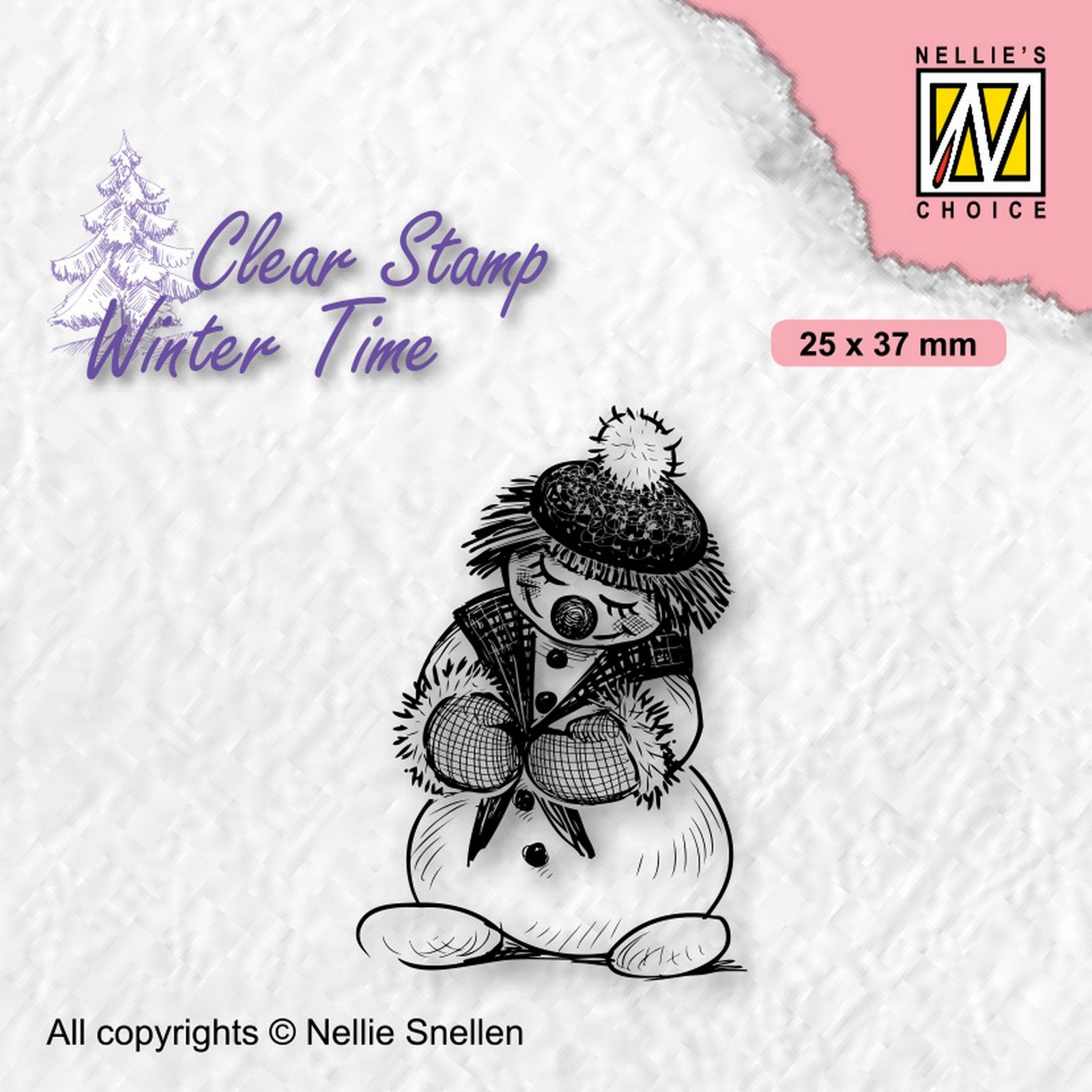 Nellie's Choice • Winter Time Silikonstempeln Shy Snowman Winter Time Silikonstempeln Shy Snowman