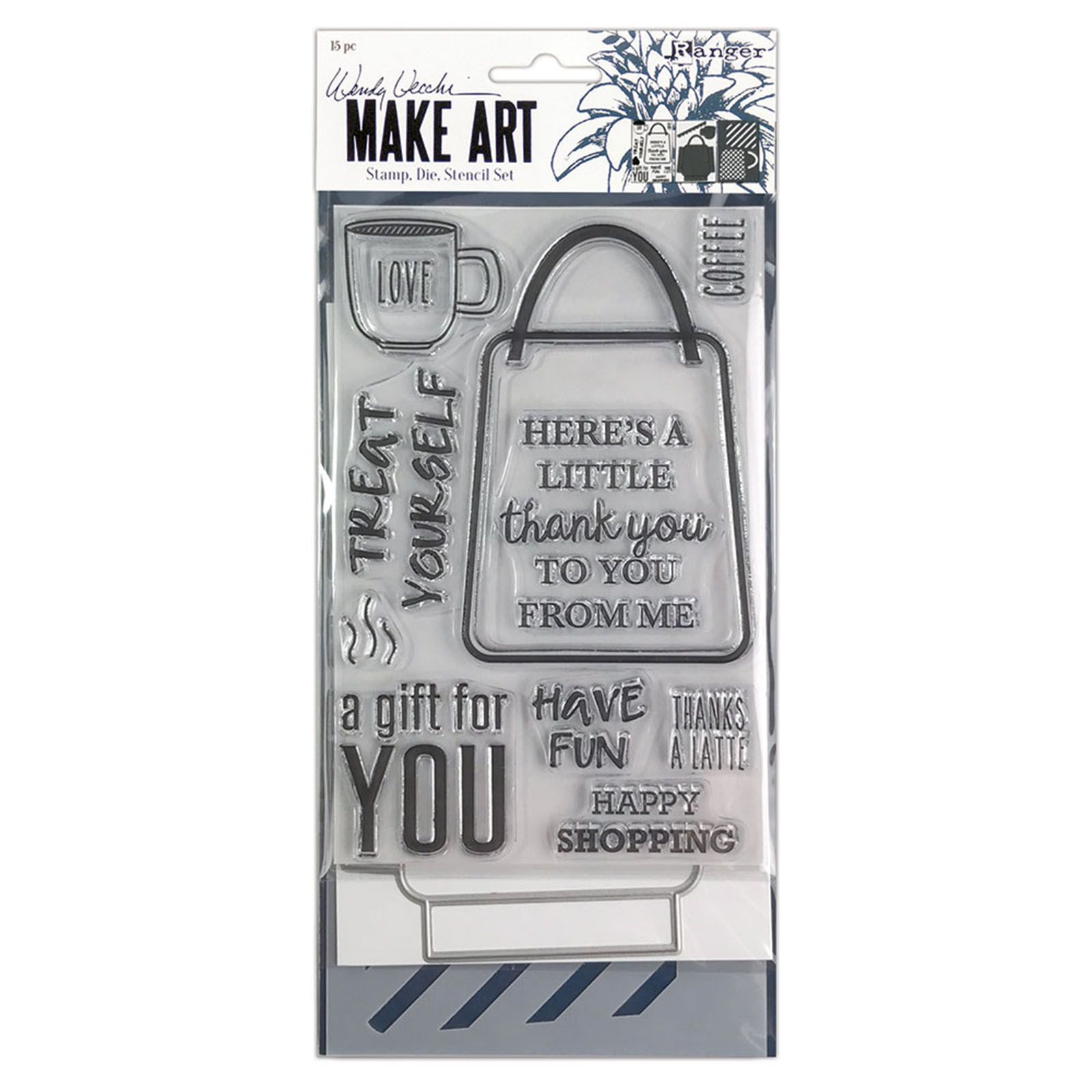 Ranger • Make art stamp & stencil & die set Let's shop