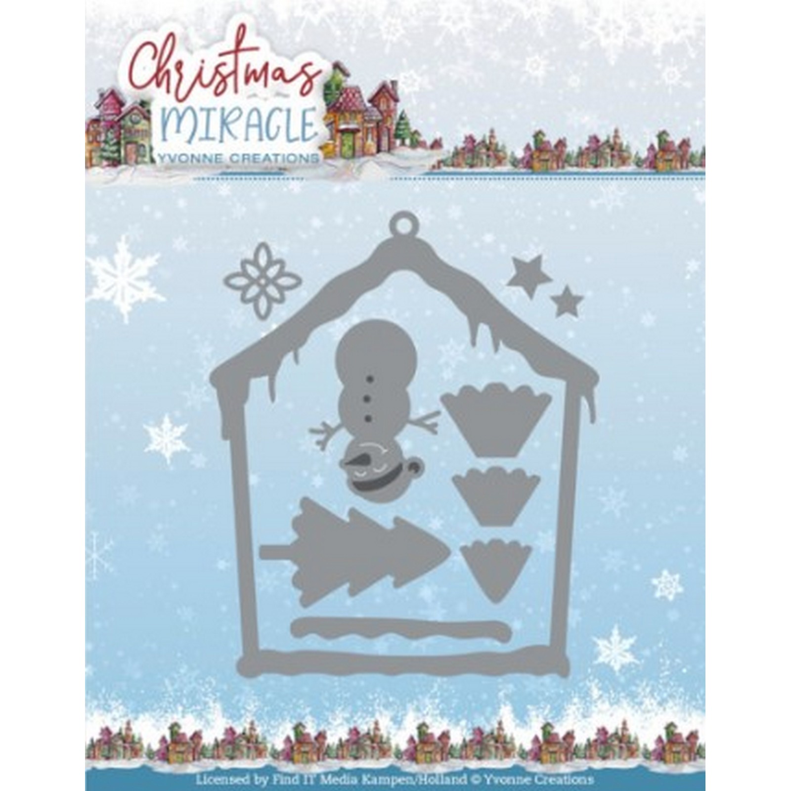 YCD10280 Dies - Yvonne Creations - Christmas Miracle - Snowmans House