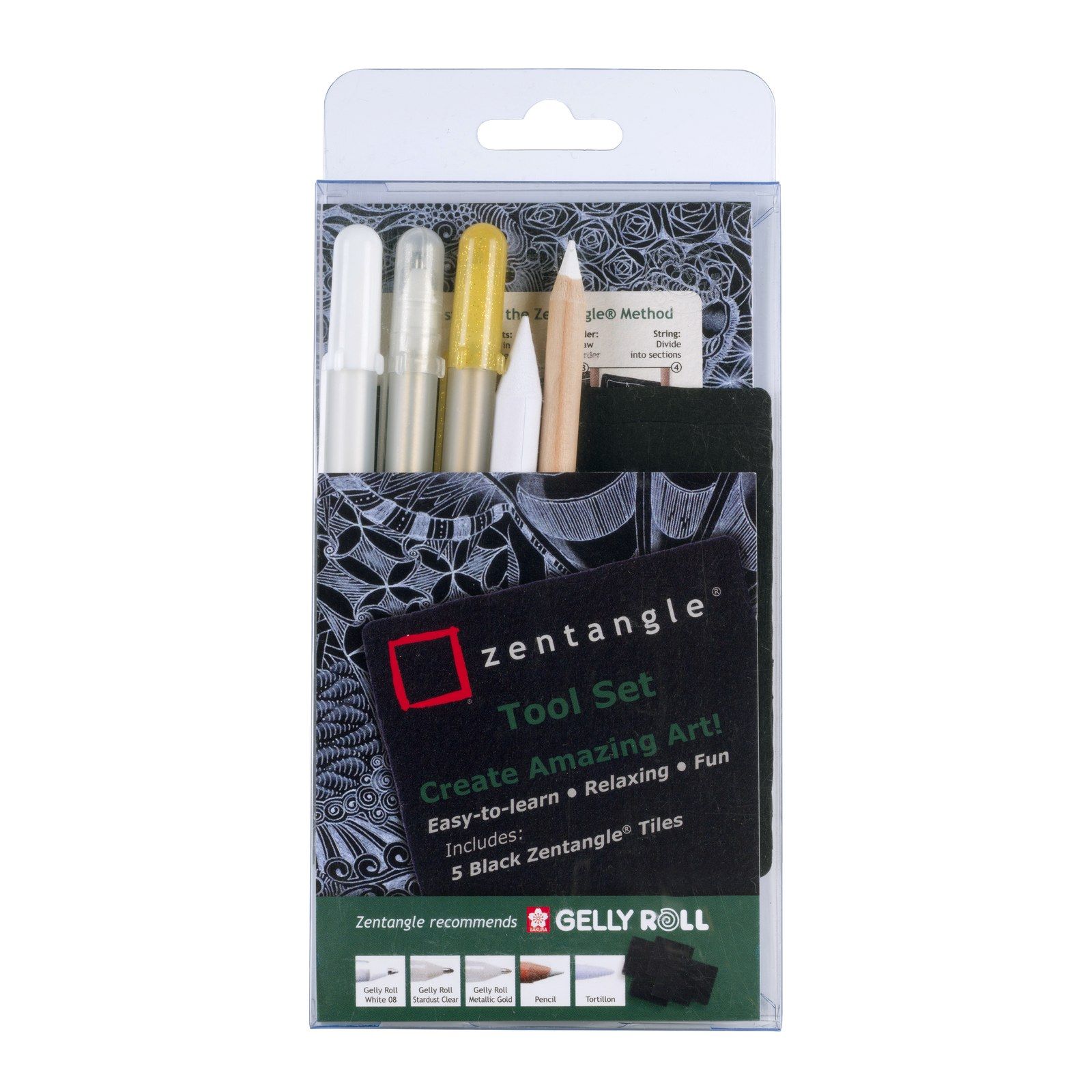 Sakura • Zentangle Tool Set Zwart 10-delig