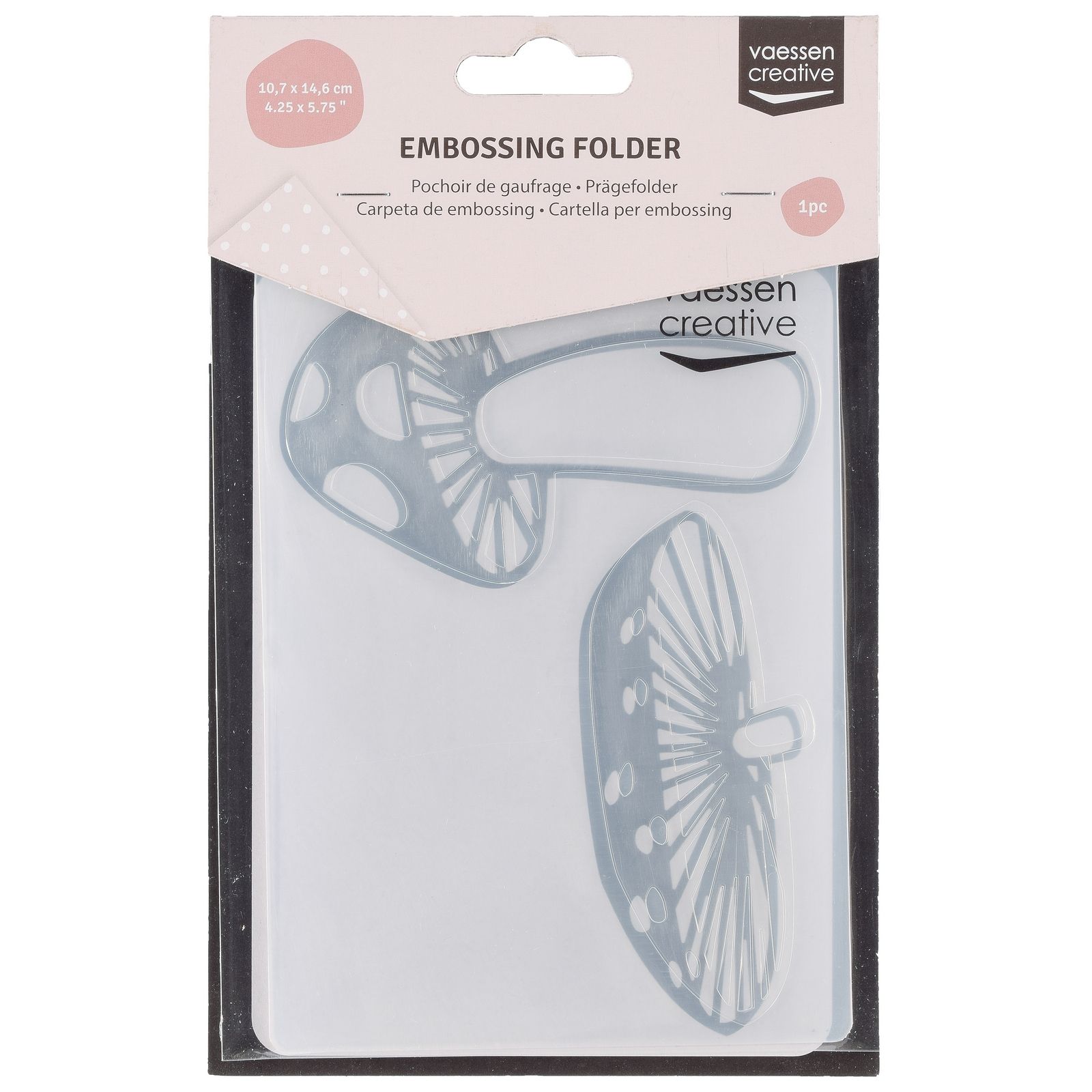Vaessen Creative - Set Formine Per Taglio E Punzonatura, 6 Pezzi In Metallo Nero, Per Scrapbooking E Cartoncino - 3
