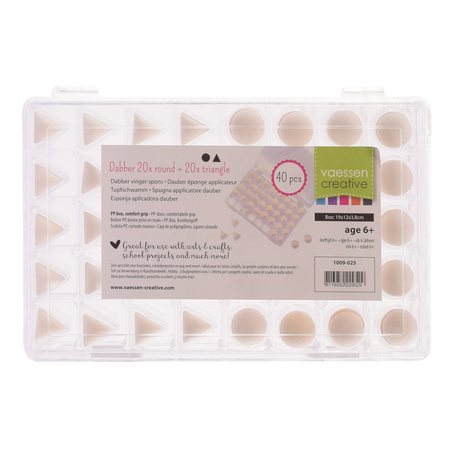 Vaessen Creative - Perlas Fusibles Glow Green De 5 Mm, 1100 Unidades Para Manualidades Brillantes