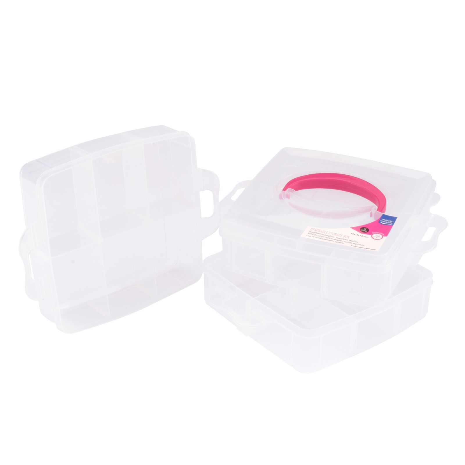 Scatola Portaoggetti Con 16 Barattoli Colorati - Organizer Per Accessori Fai Da Te, Cucito E Piccoli Oggetti - Foto 10