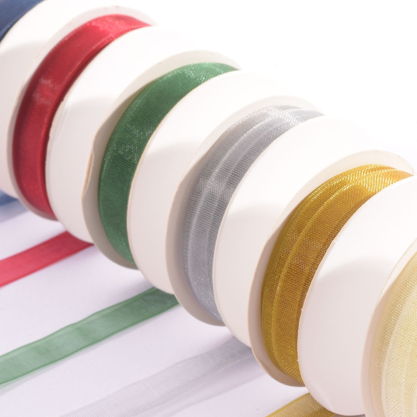 Set Nastro Organza Vaessen Creative - 6 Colori, 6mm X 2m, Per Regali, Scrapbooking E Decorazioni