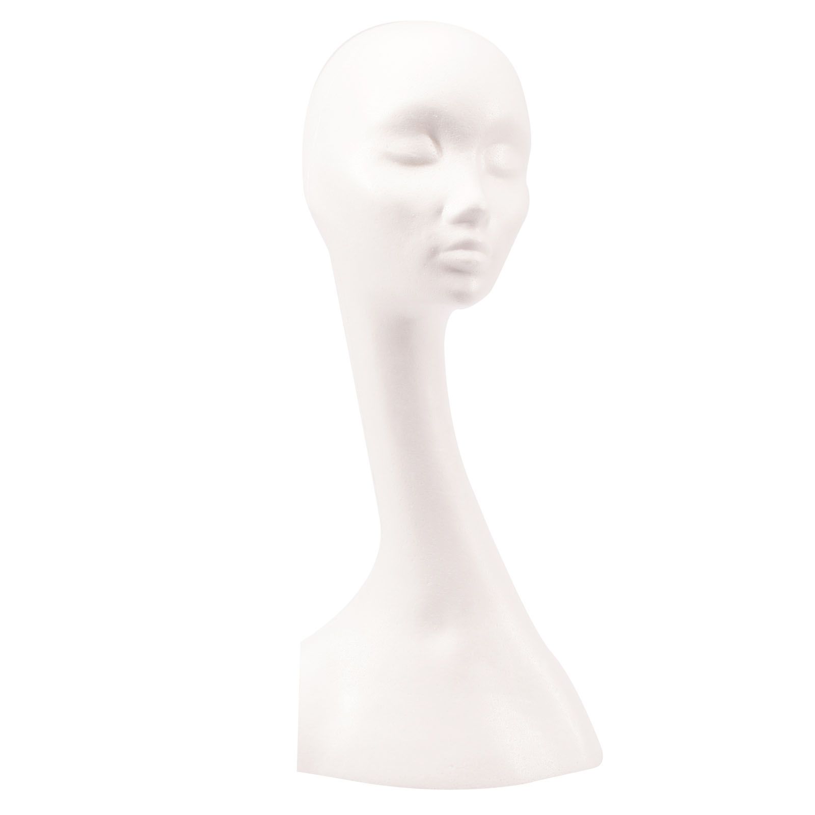 Vaessen Creative • Styrofoam female head long neck 52cm