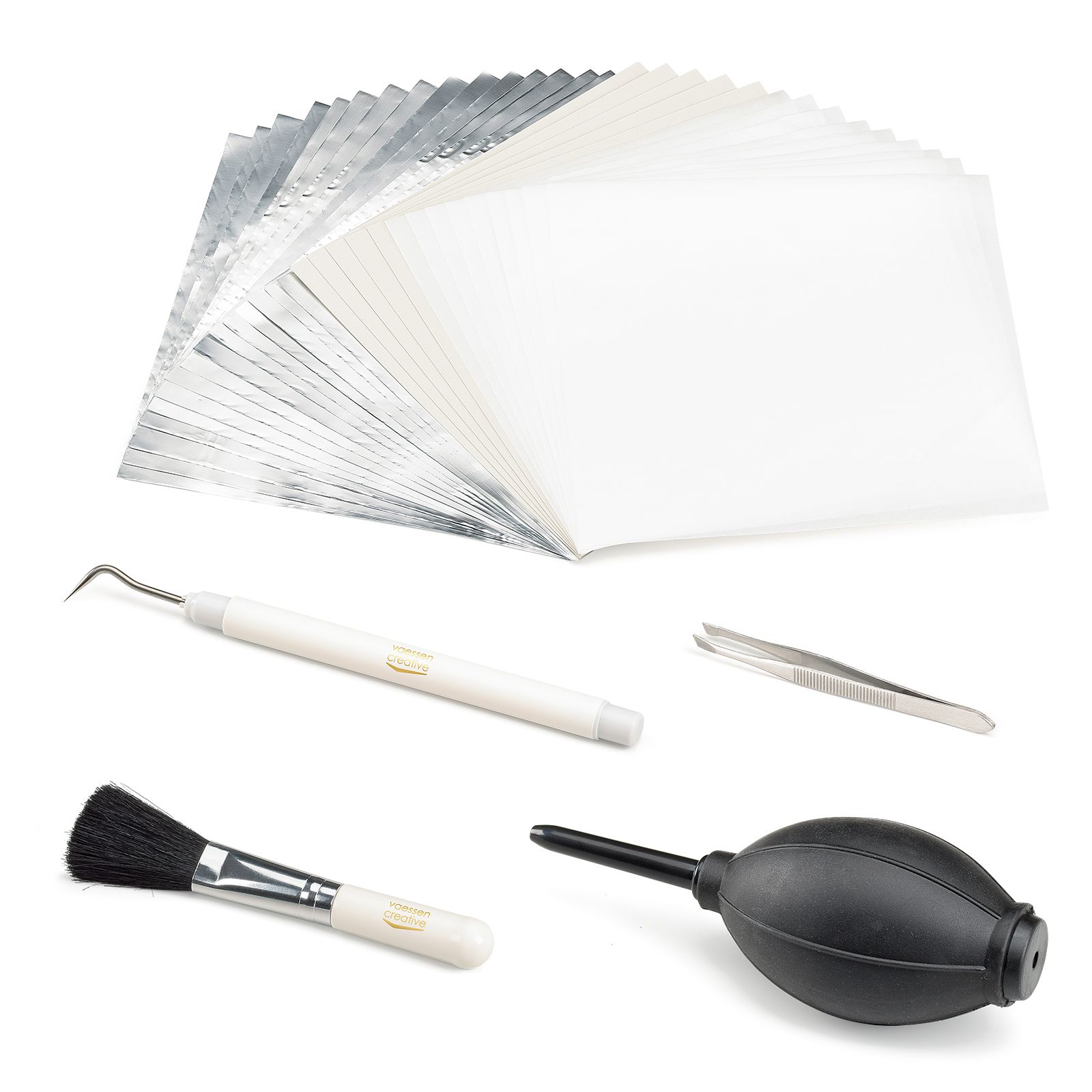 Vaessen Creative Falzbein Set 4-teilig - Präzisionswerkzeug Für Basteln & Nähen