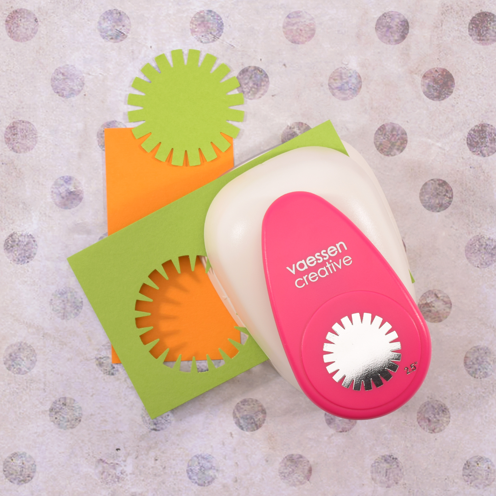 Vaessen Creative Stanzer Jumbo+ Herz - 6,3cm Motivstanzer Für Bastelarbeiten