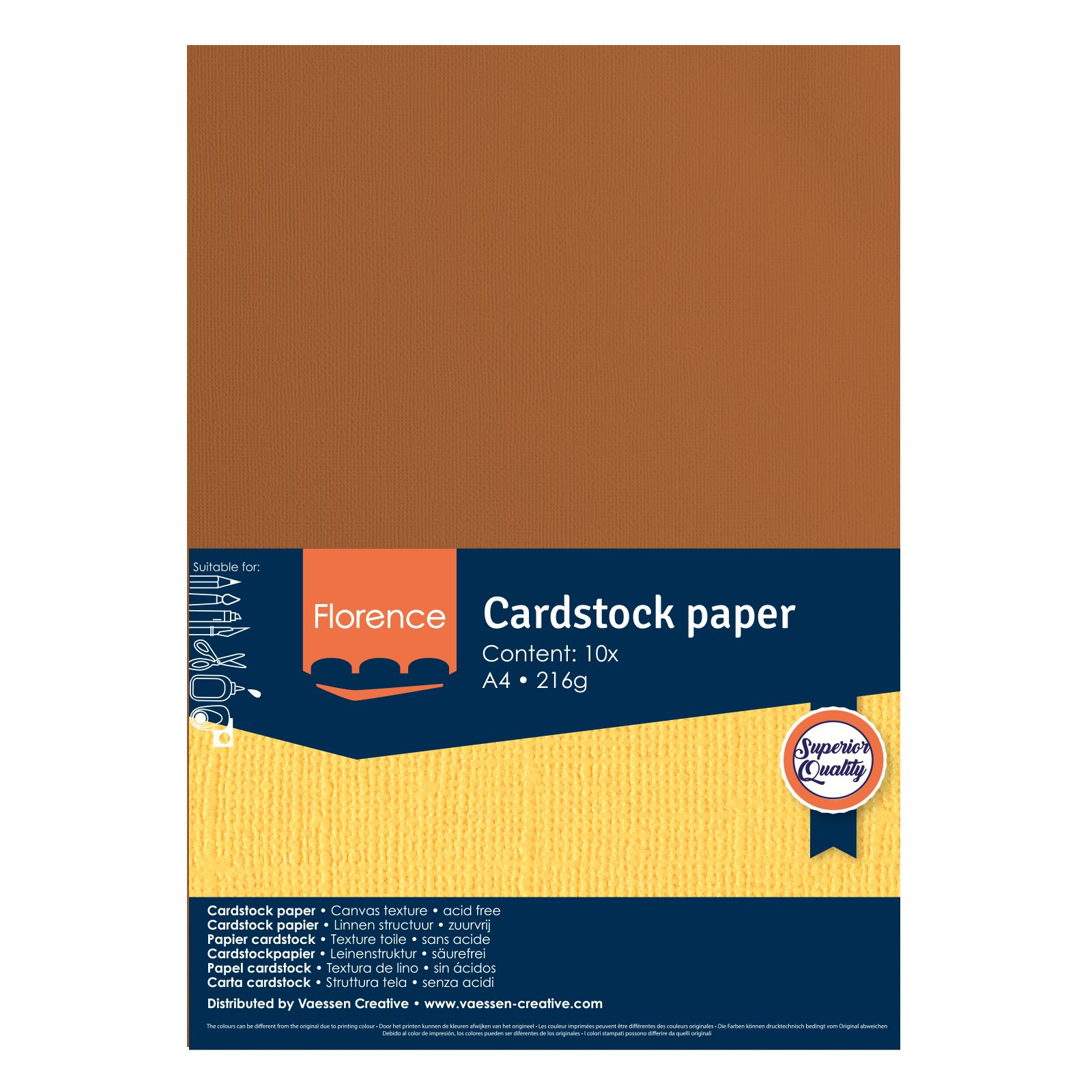 Florence • Cardstock Paper Texture A4 Brick