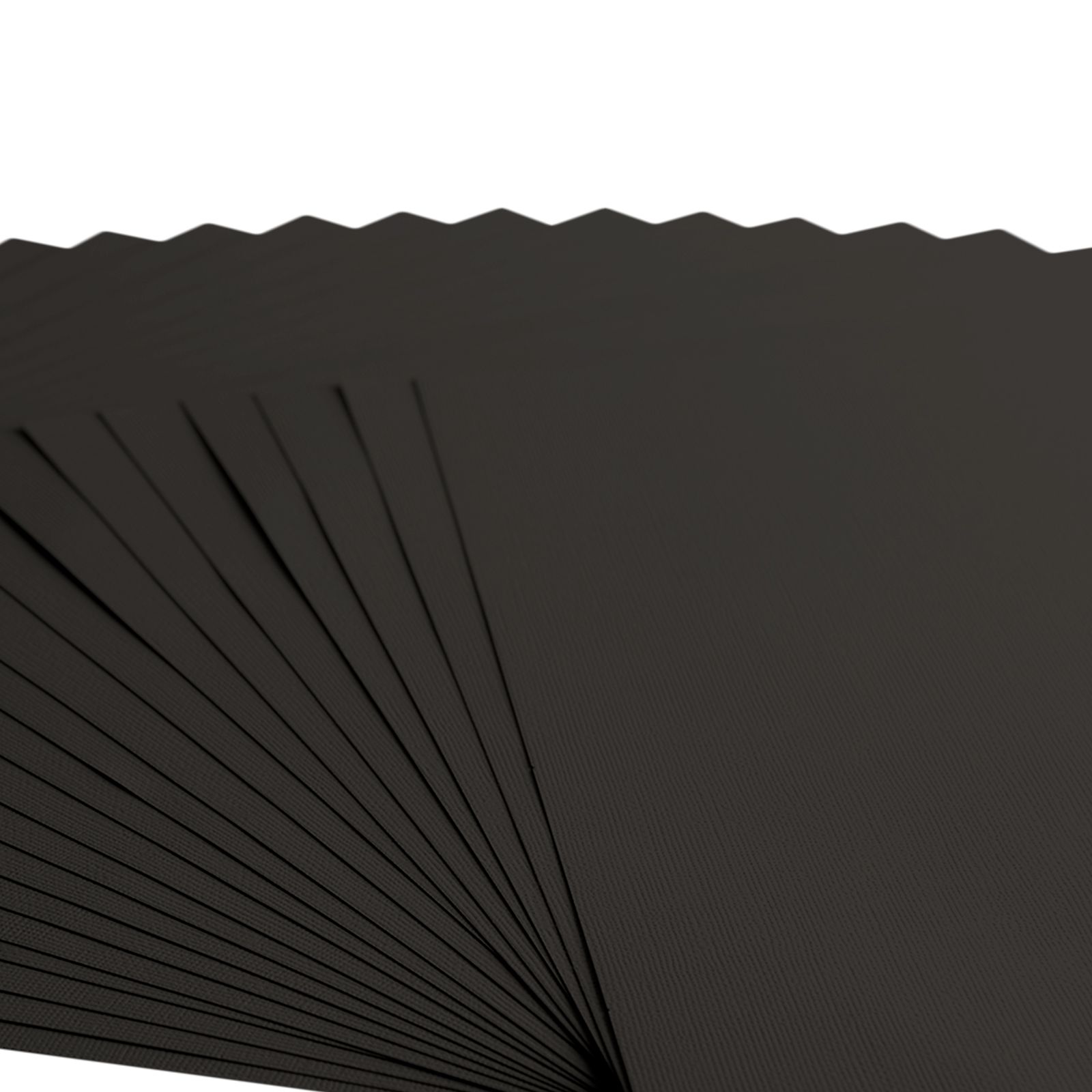 Florence • Cardstock Paper Texture 12x12" Zwart 20 sheets