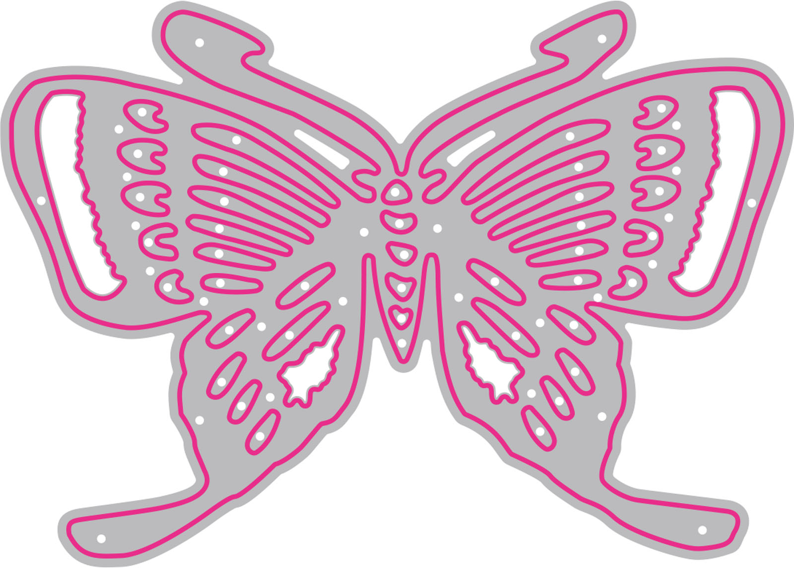 Jalzdieod Lot De 3 Matrices De Découpe Papillon En Métal 3D Pour Fabrication De Cartes