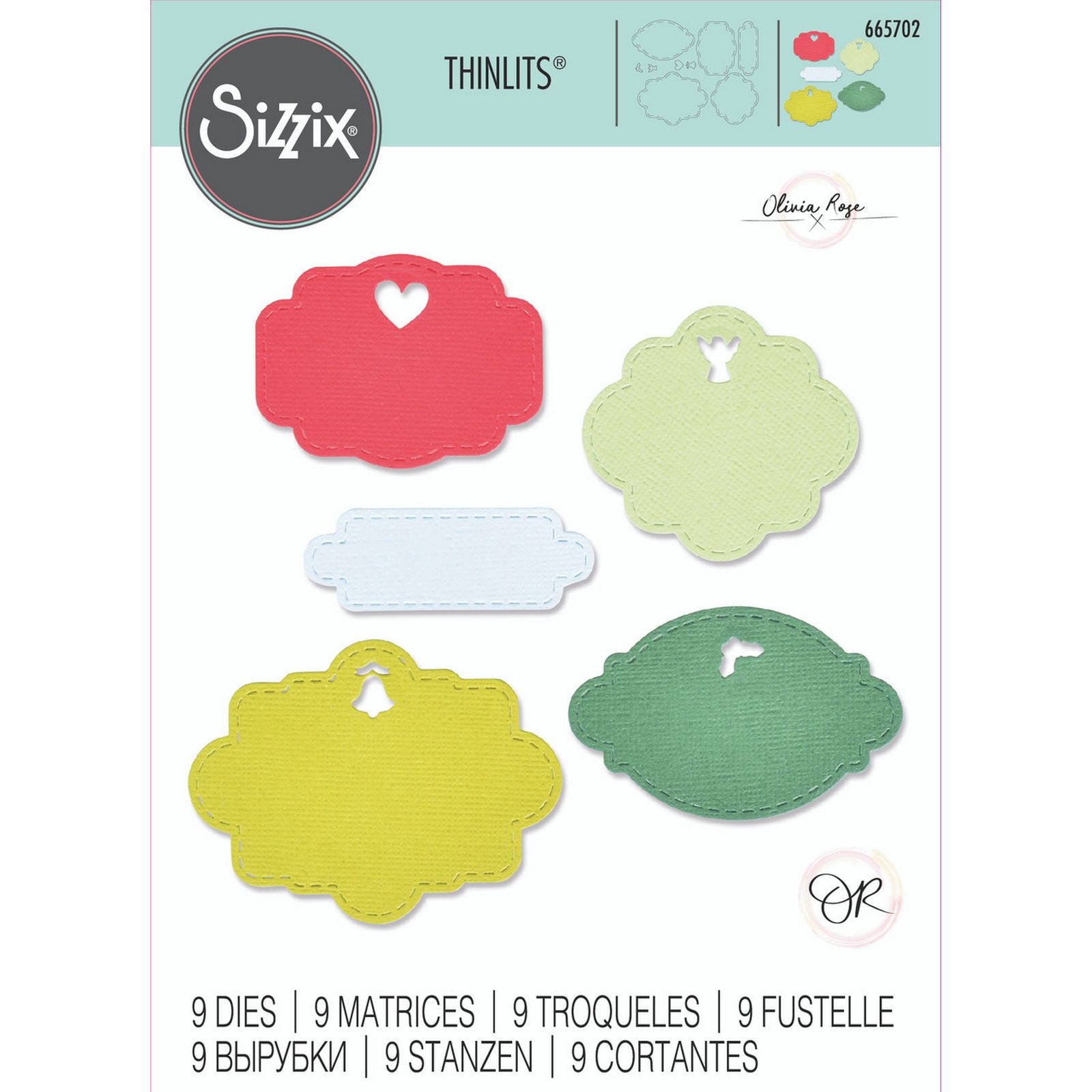 Sizzix • Thinlits Die Set Aperture Labels 1