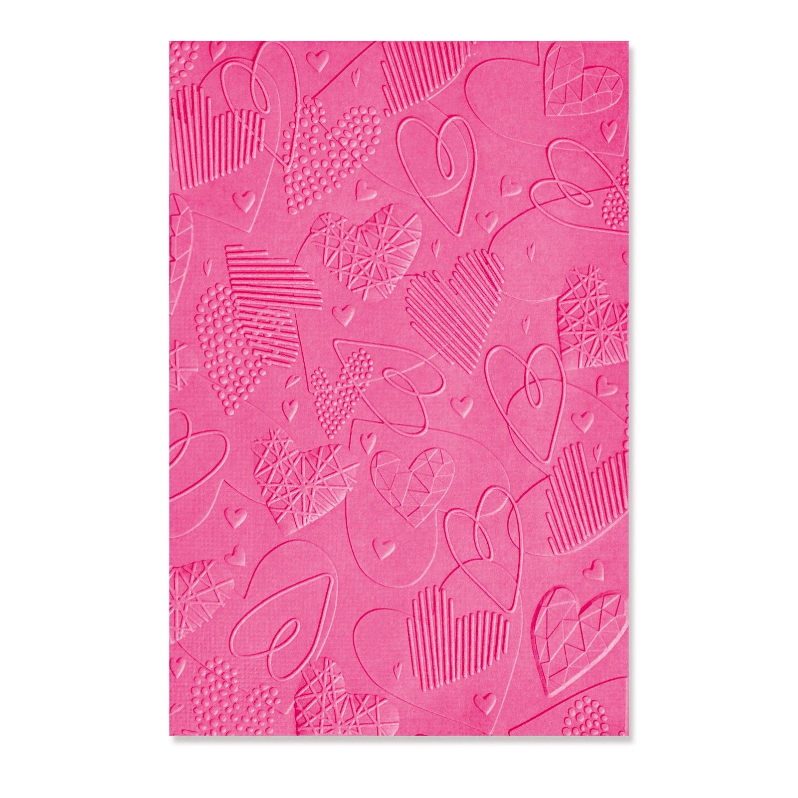 Sizzix • 3D Textured Impressions Embossing Folder Mark Making Hearts