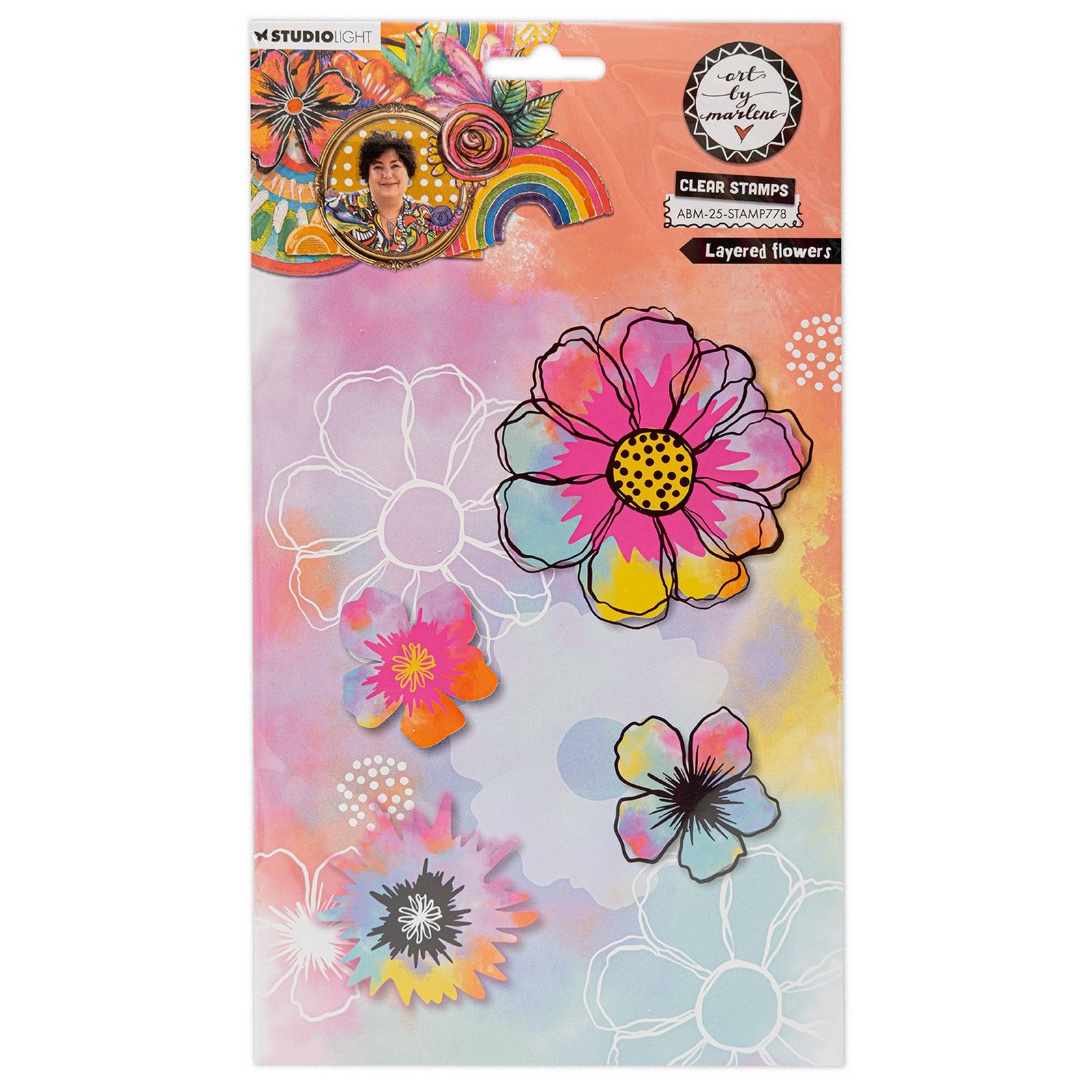 Art by Marlene Clear Stamp Mixed Florals Signature Collection 200x139x3mm 6 PC nr.405 main image 1