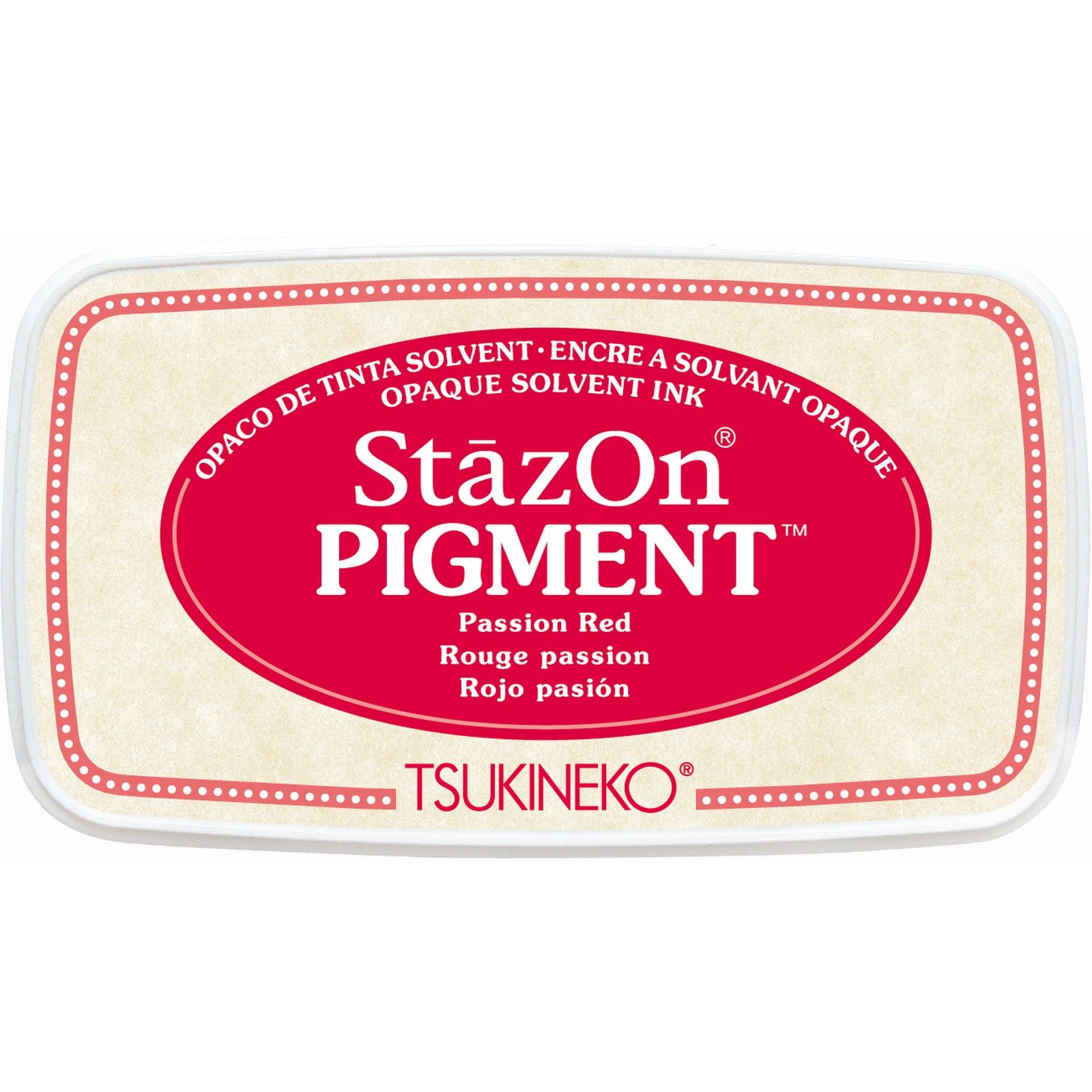 Tsukineko • StazOn Pigment Stempelkussen Passion Red